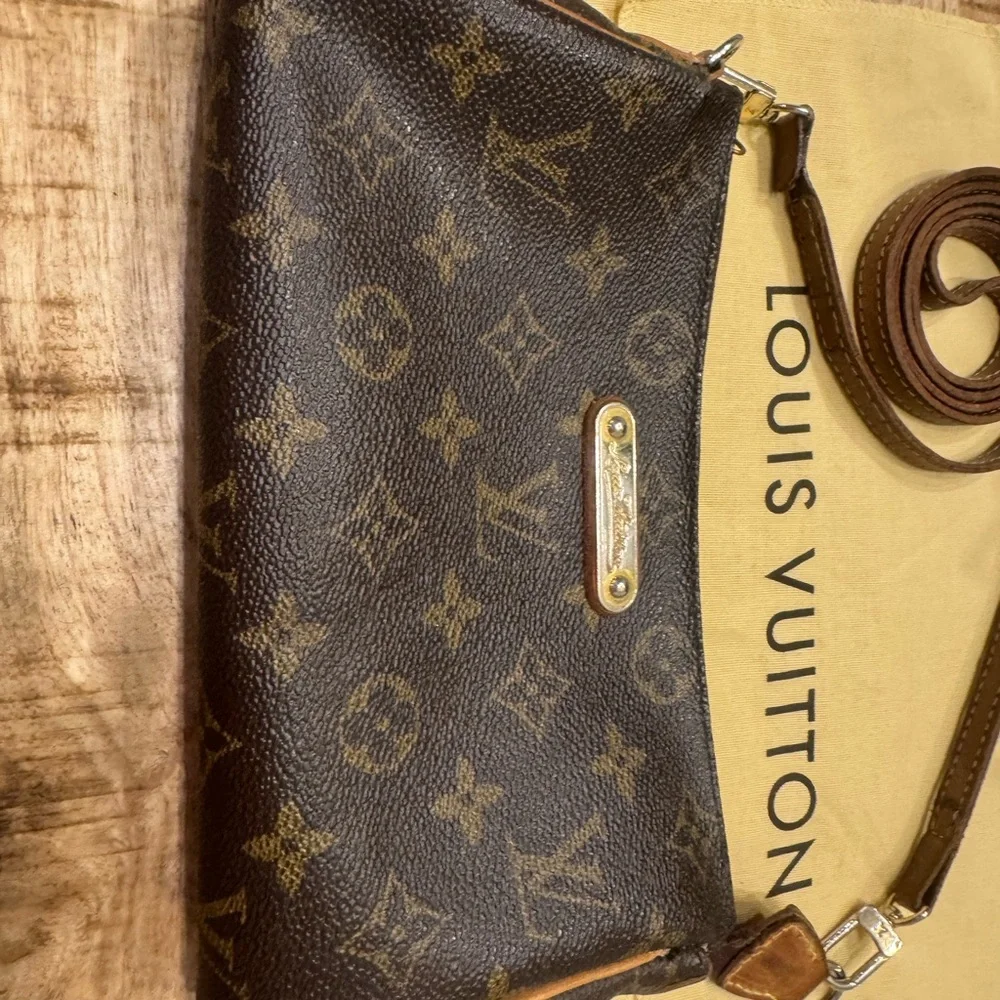 Louis Vuitton Monogram Canvas Crossbody Bag in Brown and Tan